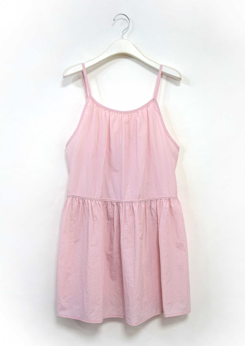 ribbon strap layered dress