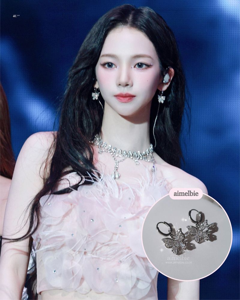 [Aespa Karina Piercing] Butterfly Fairy Huggies Piercing