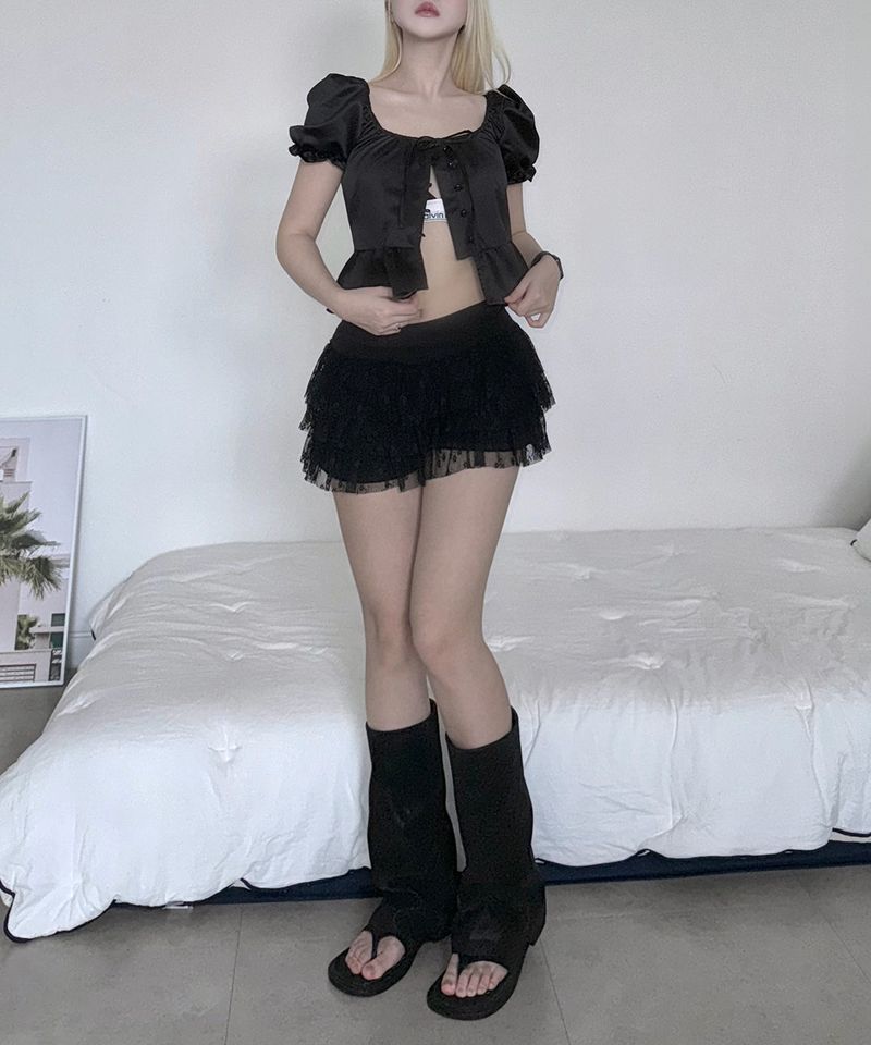 Flower Tiered Skirt (3colors)