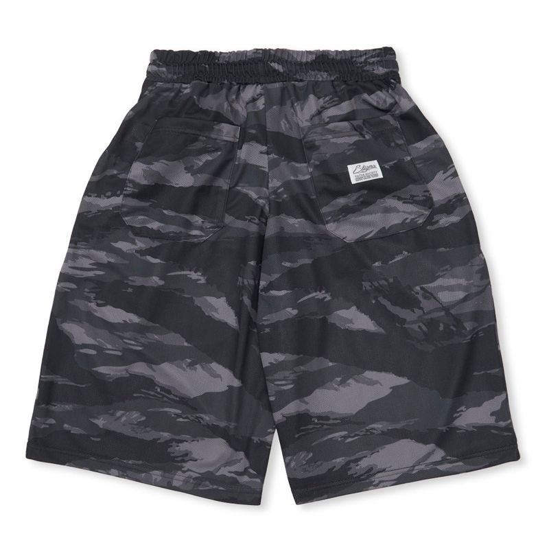 Mesh Wide Bermuda Pants Tiger Camouflage
