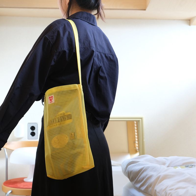 minmin（ミンミン）の「[MINMIN] ユーズフルナイロンバッグ (SUN YELLOW)（バッグ）」