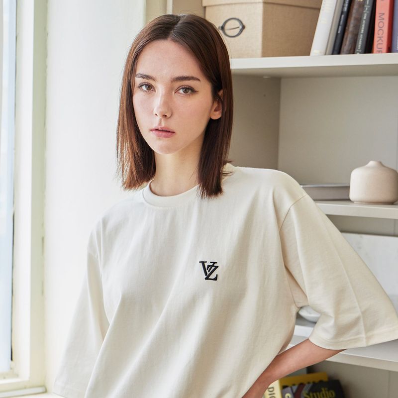 VZ 3D Logo T-Shirts / Cream