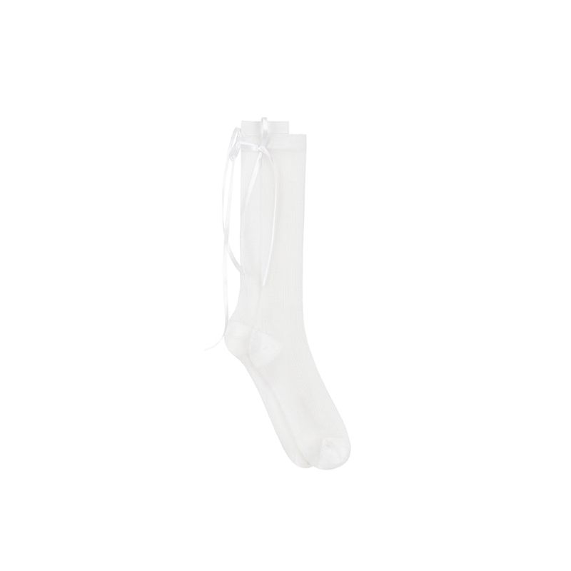 Back Ribbon Glitter Socks (3colors)