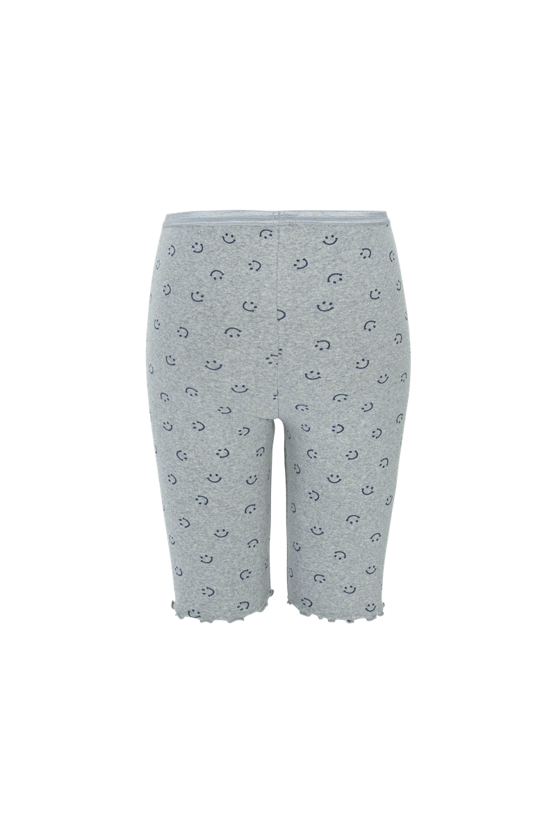 smile leggings grey