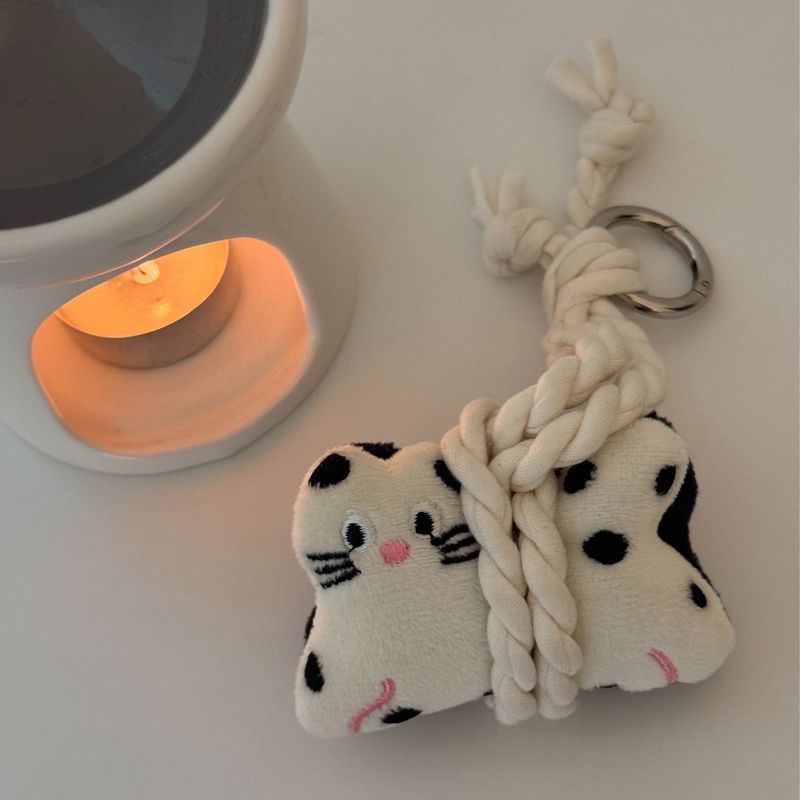 double dot visor cat keyring