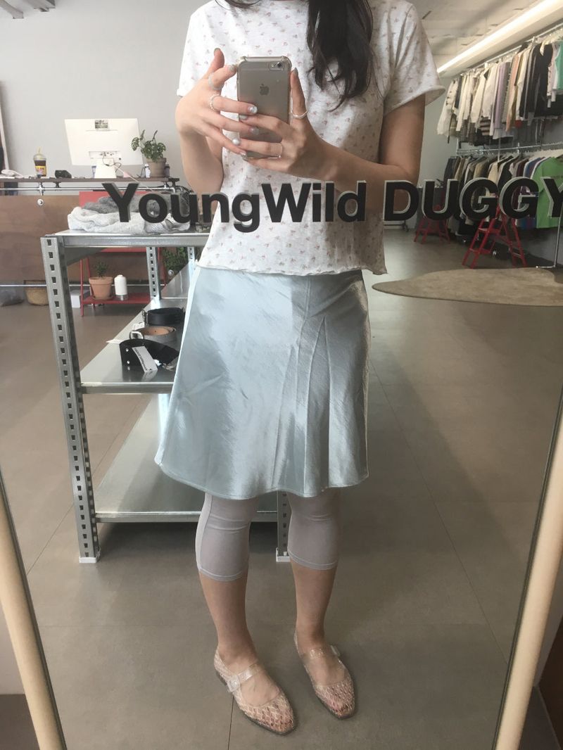 Cité slip midi skirt (5color)