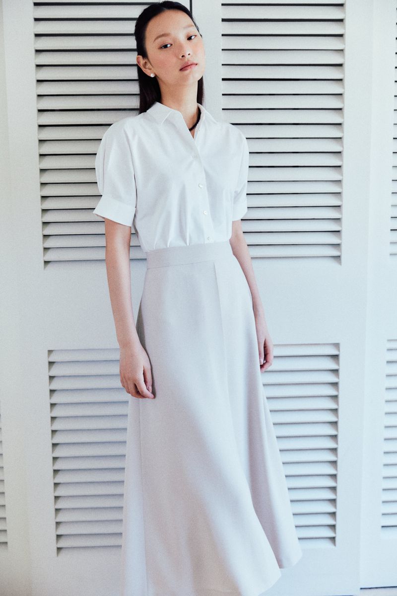 HANAVO（ハナボ）の「NO.19 SKIRT - BEIGE（Skirts）」