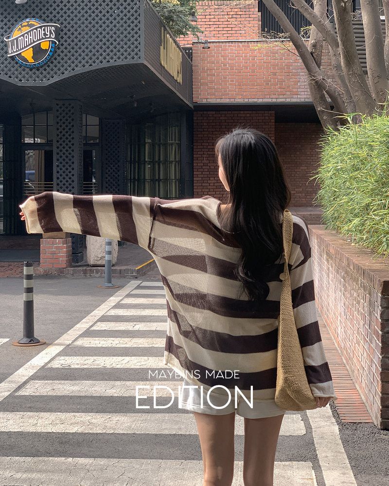 [MADE] Glit lyocell stripe knit