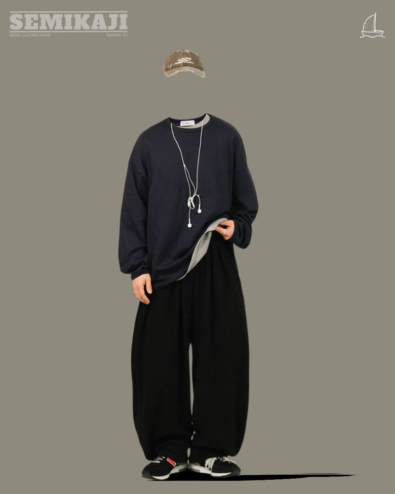 [SEMADE] Easy Sweat Banding Pants 모찌 벌룬 스웻팬츠