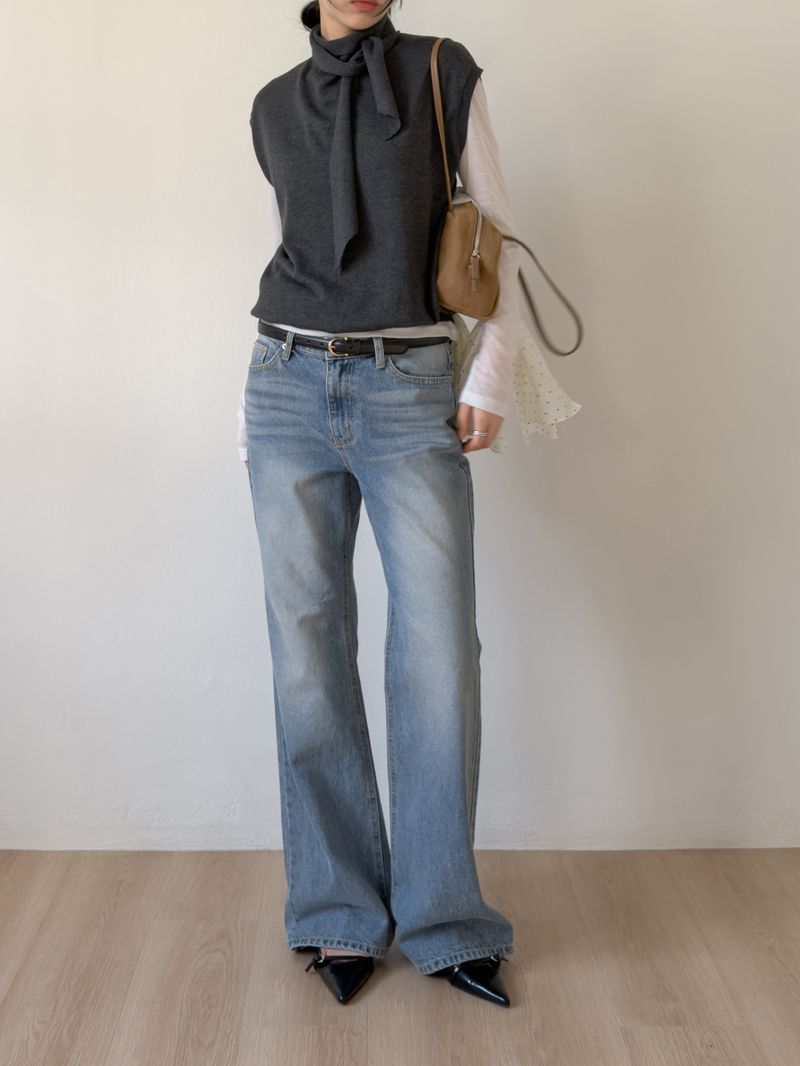 INCHANT ME(インチャントミー)の「Ross Brush Semi-bootcut Denim Pants(Pants)」