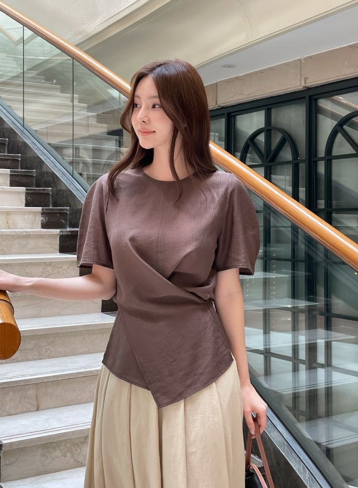 Mizel Pintuck Long Pleated Skirt