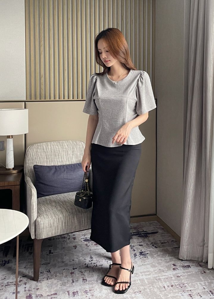 Moang Cut Puff Flare T-Shirt