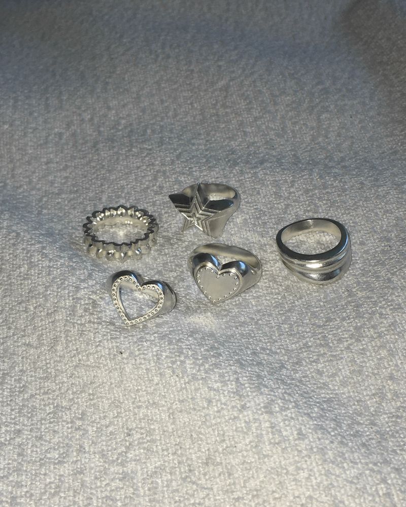 [925SILVER] CREAM CAKE STAR RING