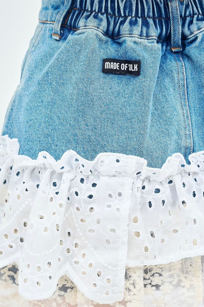 denim remake skirt