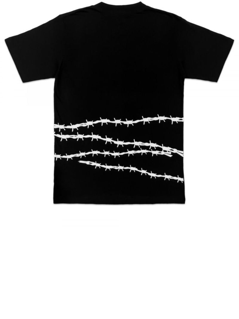 TZ BARBED WIRE SHORT SLEEVE BLACK
