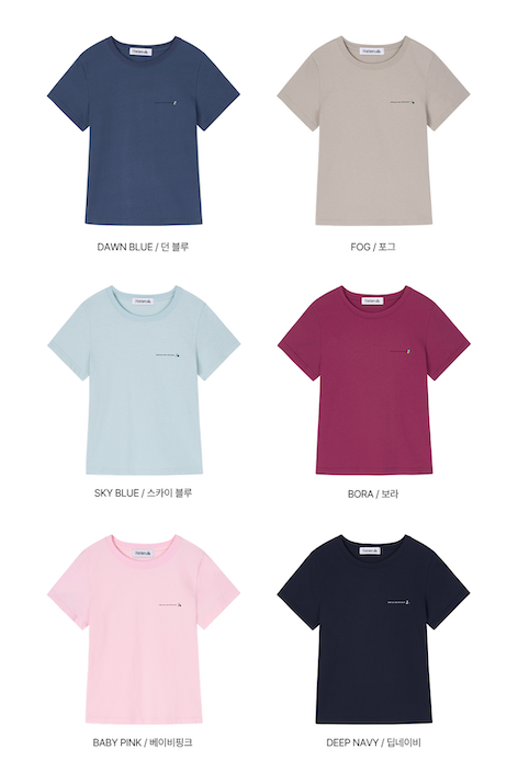 mini slogan t-shirt / fog