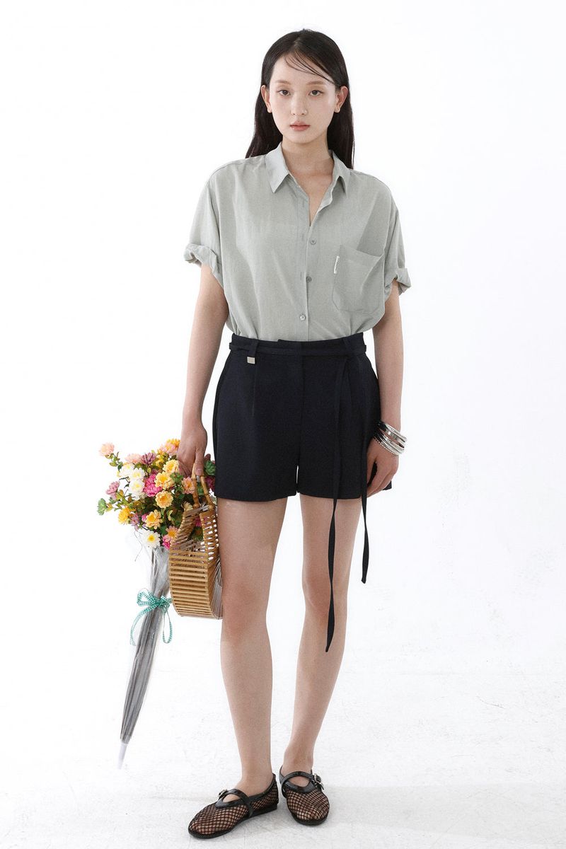 SUMMER ROLL-UP SHIRT_LIGHT KHAKI