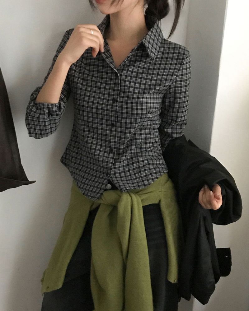 [ORIGINAL] Trick Slim Fit Check Shirt