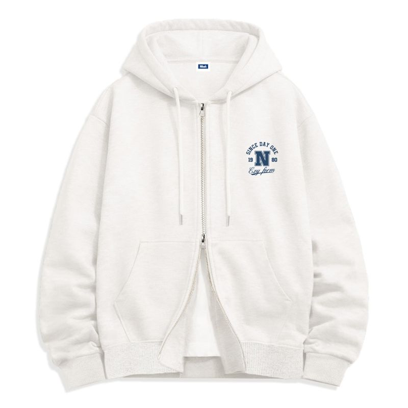 N emblem 2-way zip-up (4color)