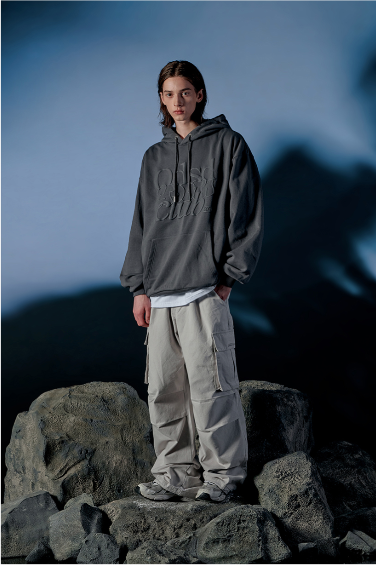 Parachute Washed Cotton Wide Cargo Pants