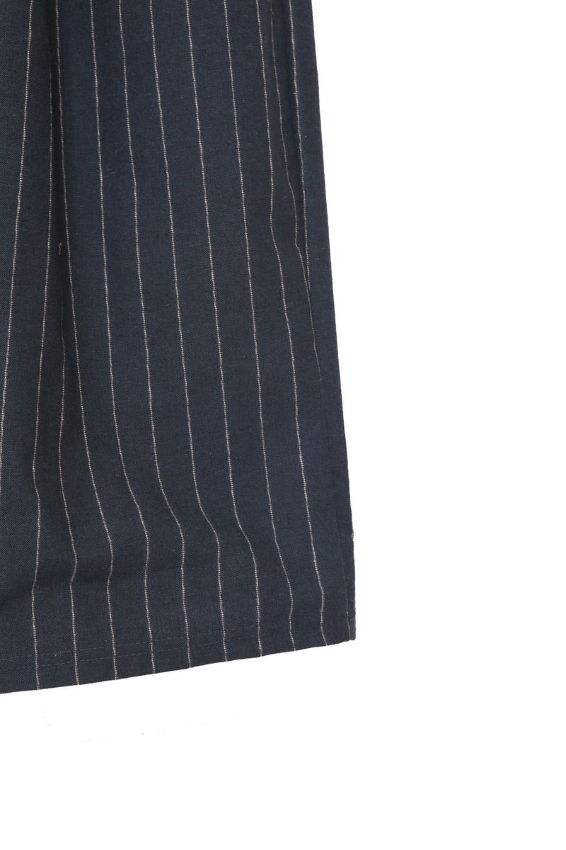 linen striped wide pants