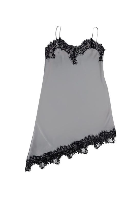 Silver Lace Slip One Piece