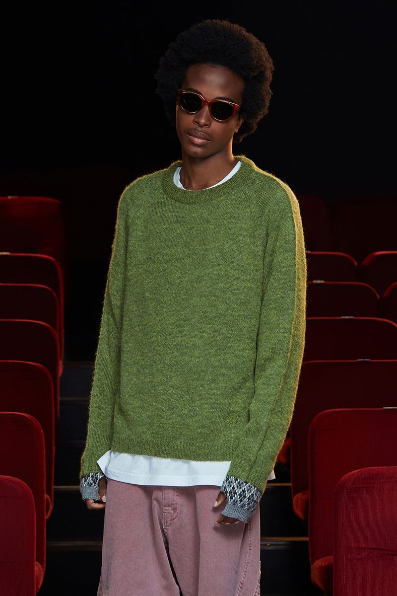 TUCK ALPACA KNIT / GREEN