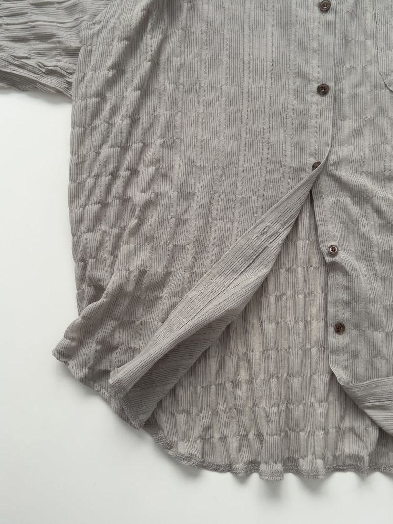 Block Stripe Loose Fit Shirt