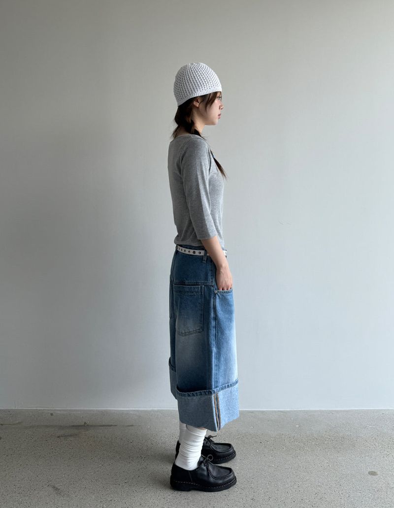 bermuda denim pants