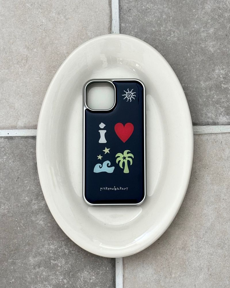 【MADE】 i ♥ summer phonecase (navy)