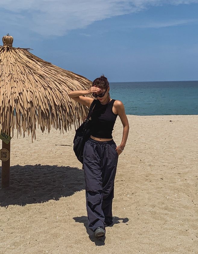 [U-BASIC] All-Day Parachute Nylon Pants