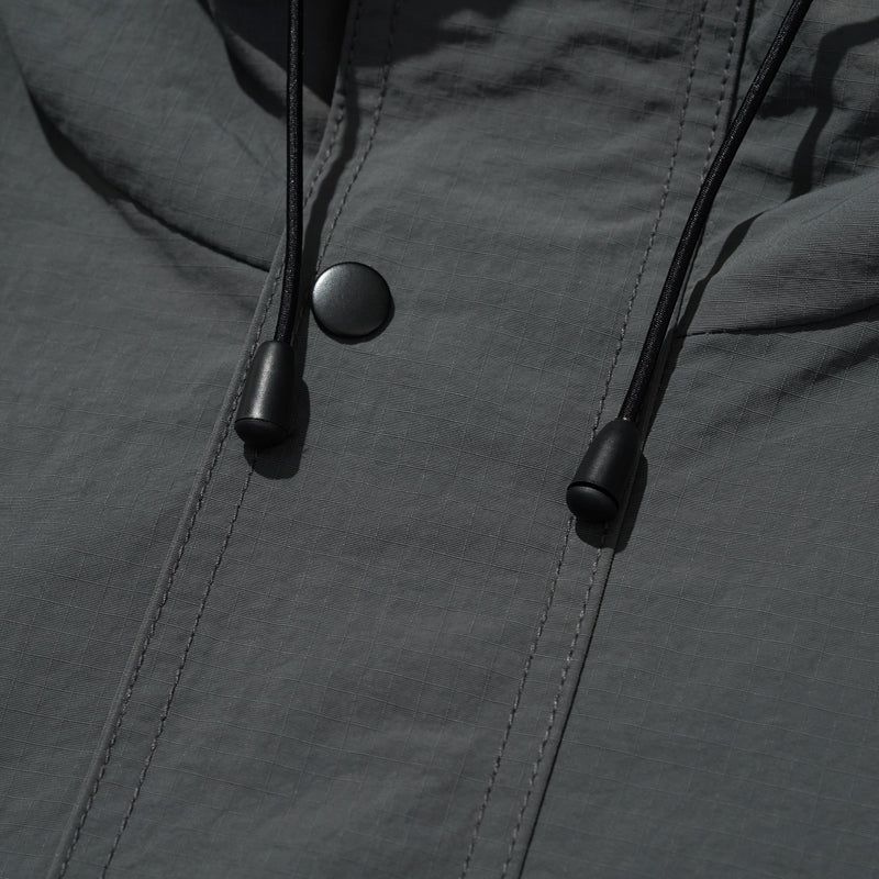 RIPSTOP 2WAY ZIP-UP JACKET [S.GREY]