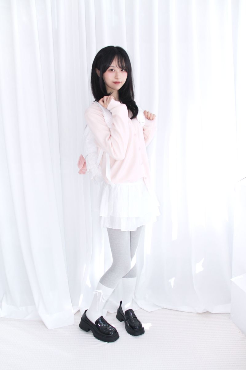 Dot Frill Backpack Kitchen Stripe Daily Bobusang Bag