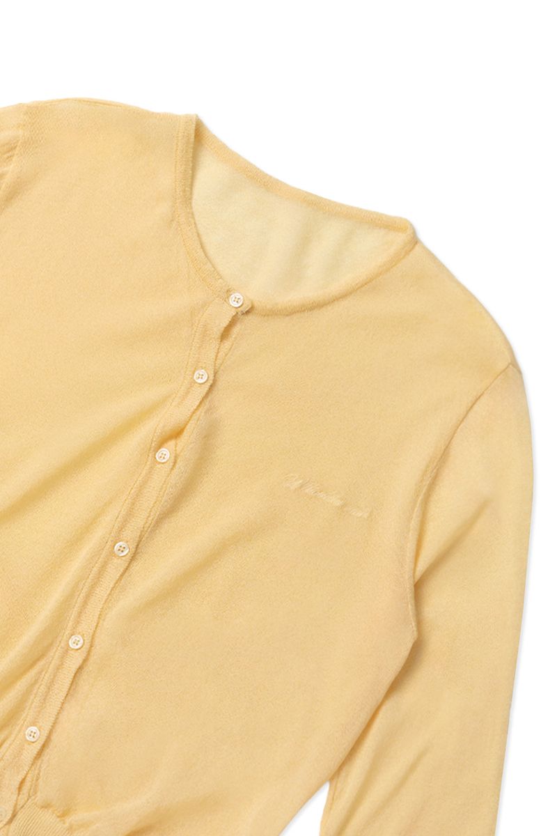 Airy summer cardigan_yellow