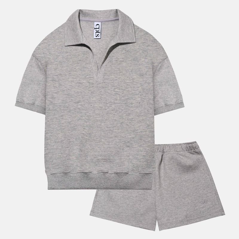 CPTS（シーピーティーエス）の「ライトポロシャツセット_MELANGE GREY（セットアップ）」