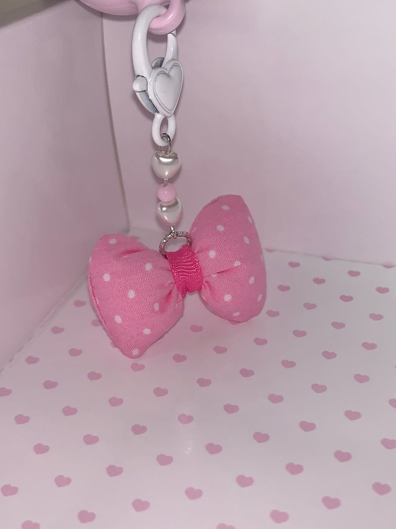 ribbon pop keychain/phone charm