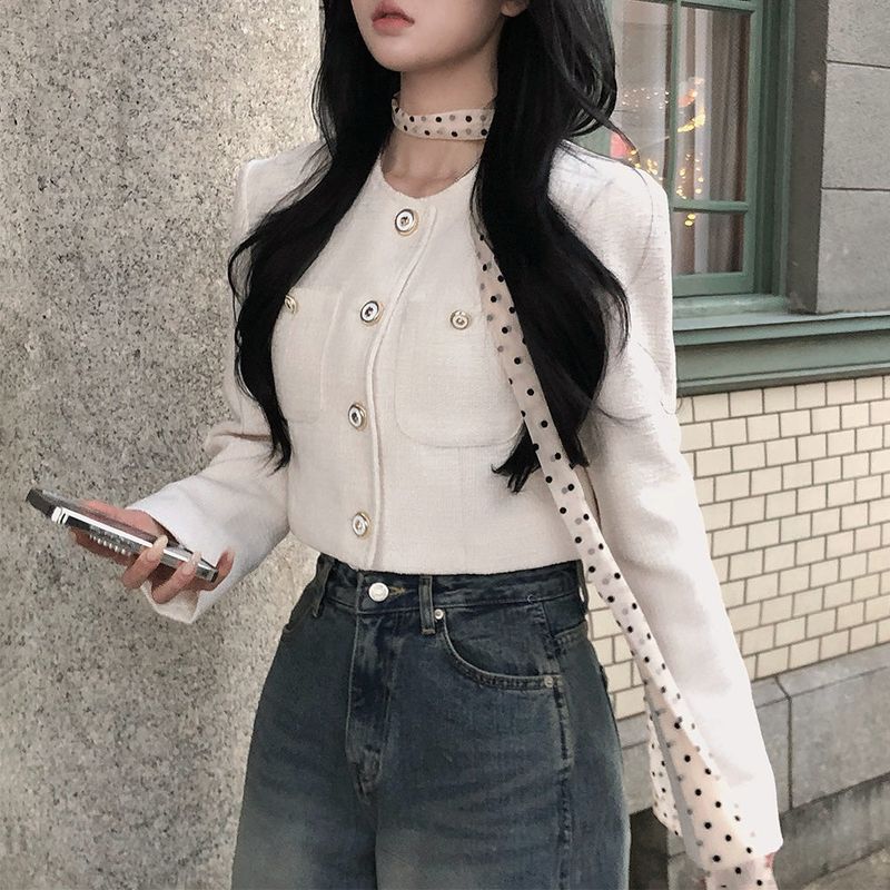 [Bellide made] momochi pocket tweed jacket