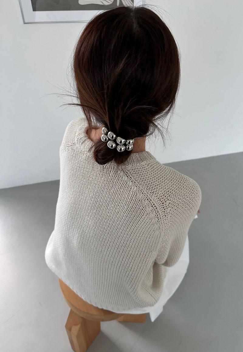 big ball strap - silver