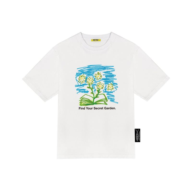 HOLY NUMBER 7(ホーリーナンバーセブン)の「HOLYNUMBER7 X DKZ JONGHYEONG FLOWER WHITE T-SHIRTS(Tops)」