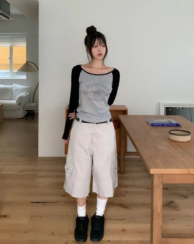 Mont Damaged Multi-Pocket Bermuda Pants