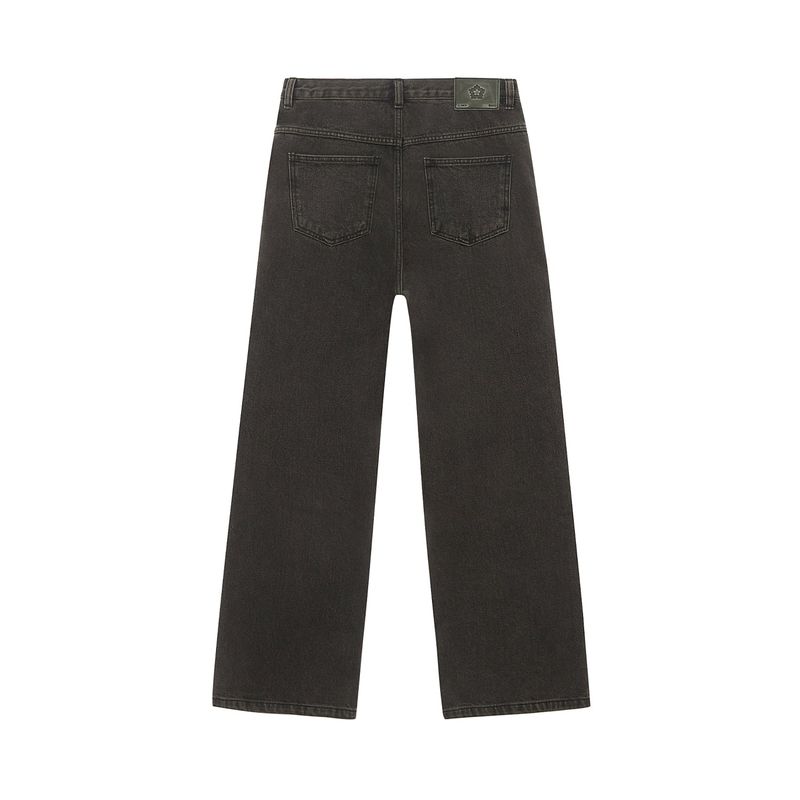 [DISNEY] Patchwork Denim Pants_Black