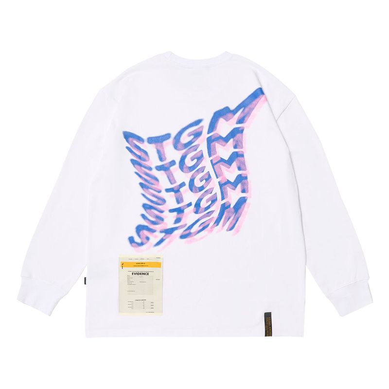MAGIC OVERSIZED LONG SLEEVES T-SHIRTS BLACK / WHITE