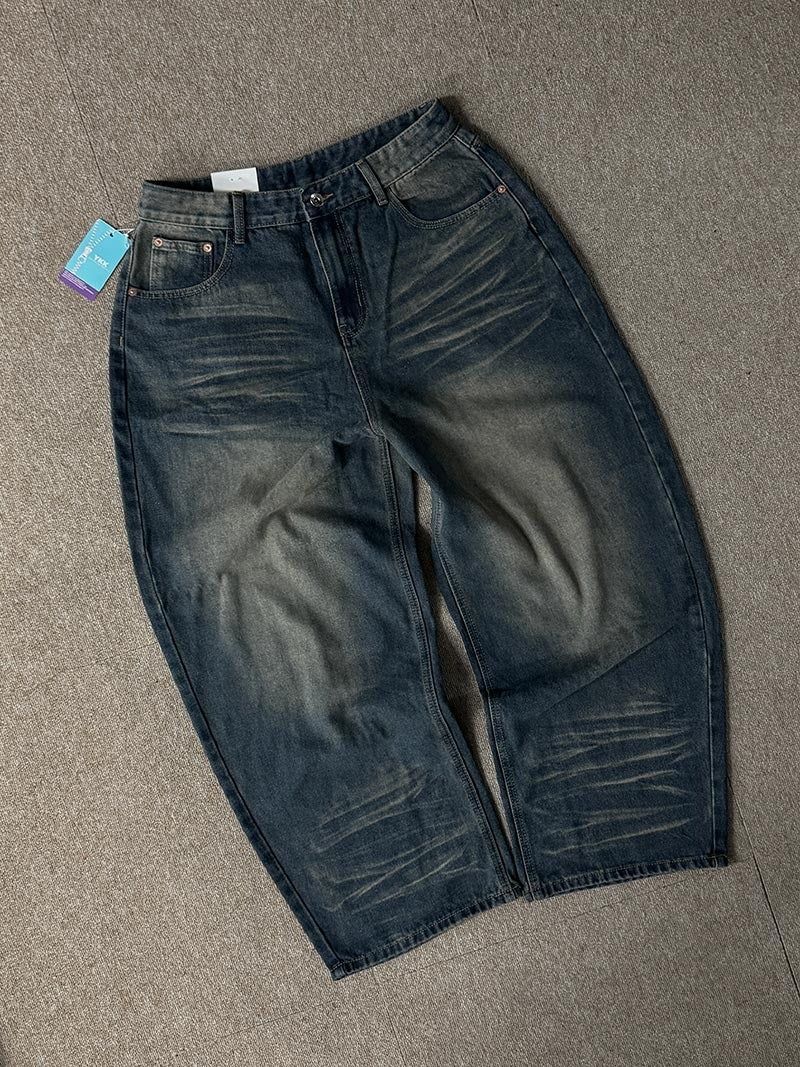 ASCLO Good Value Tech Wash Curve Denim Pants (2color)