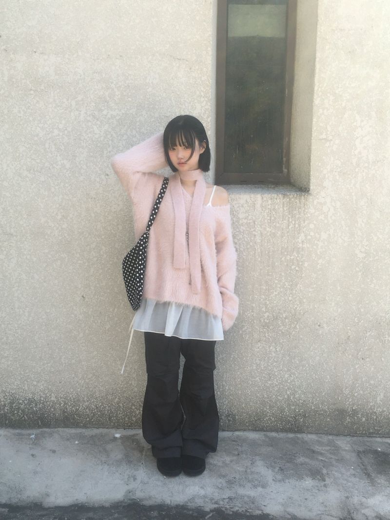 Love N Hairy muffler knitwear