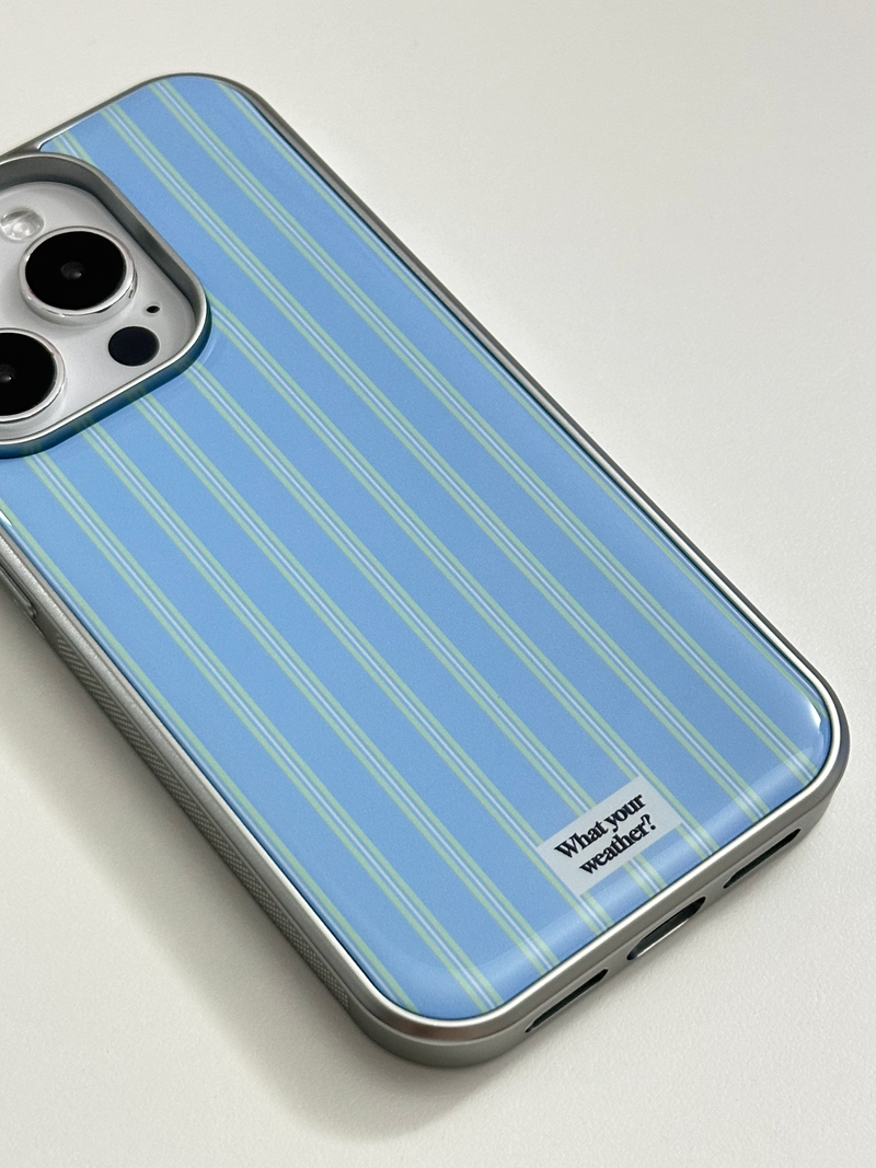 tiny weather(タイニーウェザー)の「pajama epoxy silver case-blue(Smartphone Accessories)」