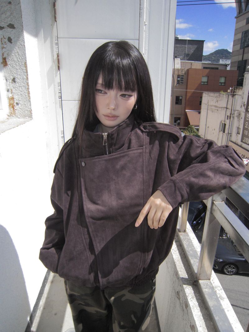 WONDER WONDER（ワンダーワンダー）の「ジーン オーバーサイズド カラー スウェード ジャケット（ジャケット/アウター）」