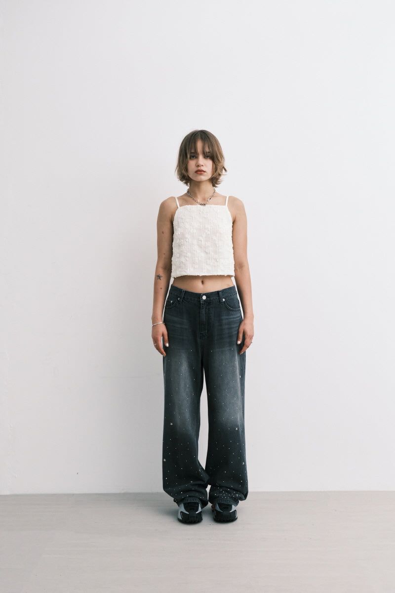 ss cubic pants (black)