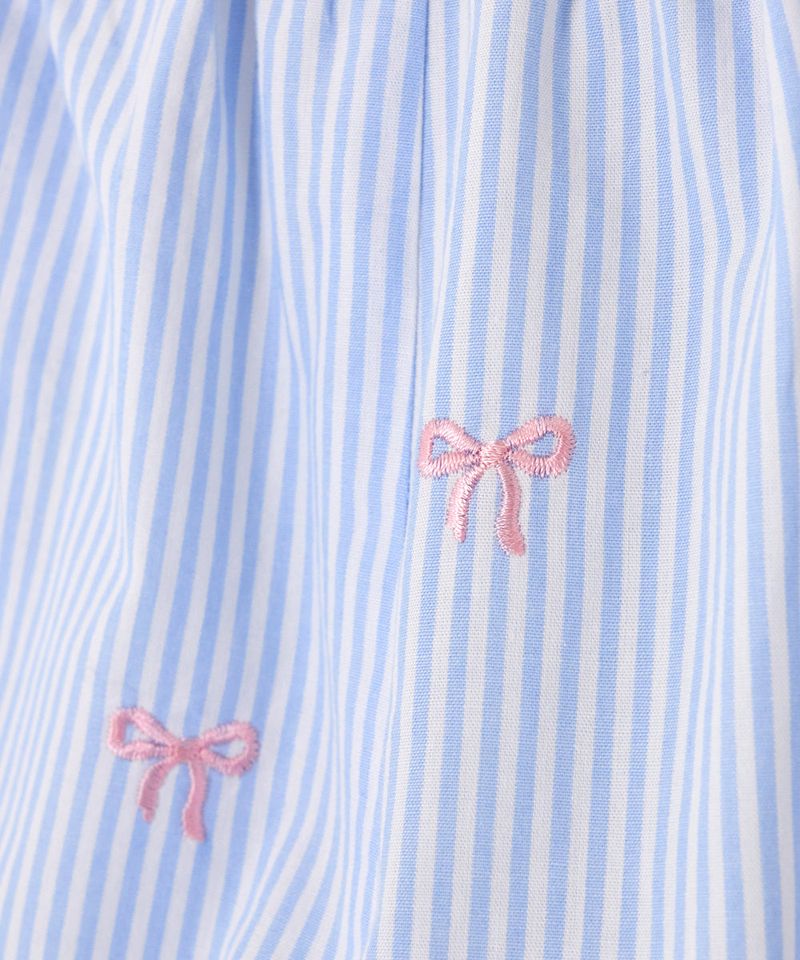 STRIPE RIBBON SHORTS BLUE