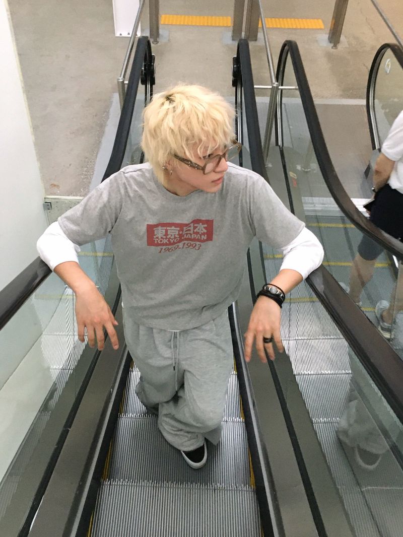 OEN Pintuck Heavy Wide Sweatpants 3C