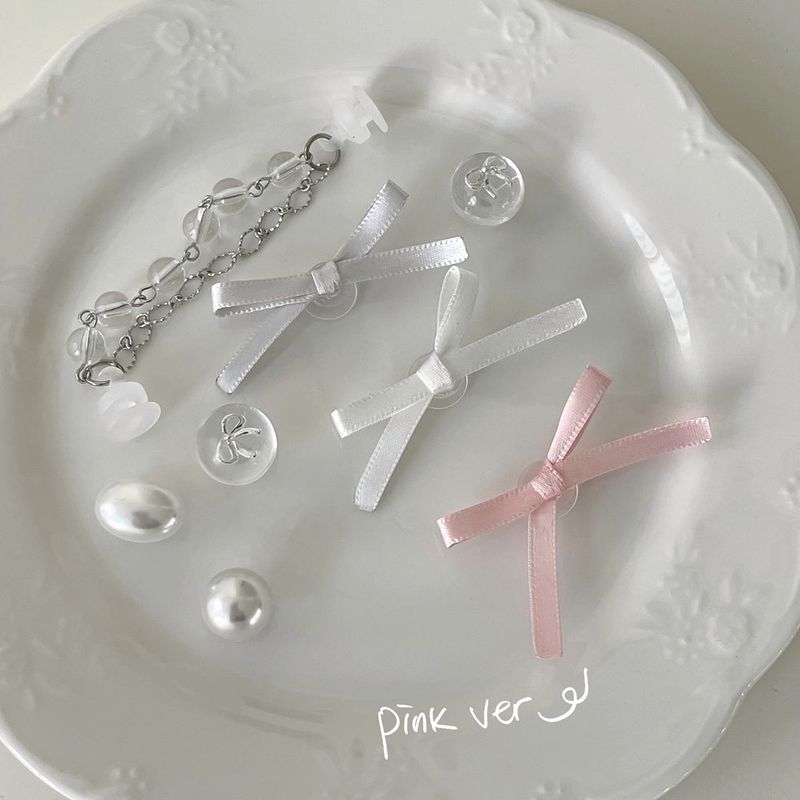 [made]glossy ribbon ver resin shoes charm set 